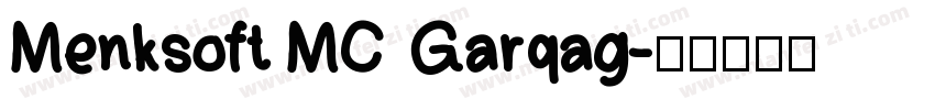 Menksoft MC  Garqag字体转换